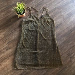 Metallic gold dress. Size XL